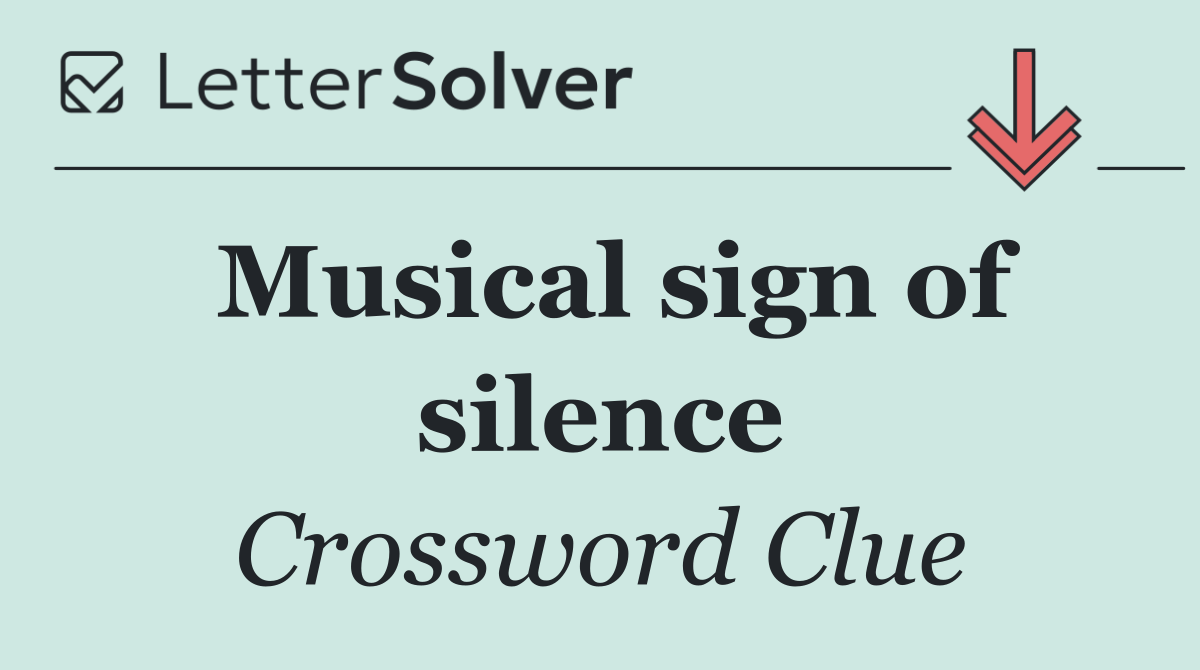 Musical sign of silence