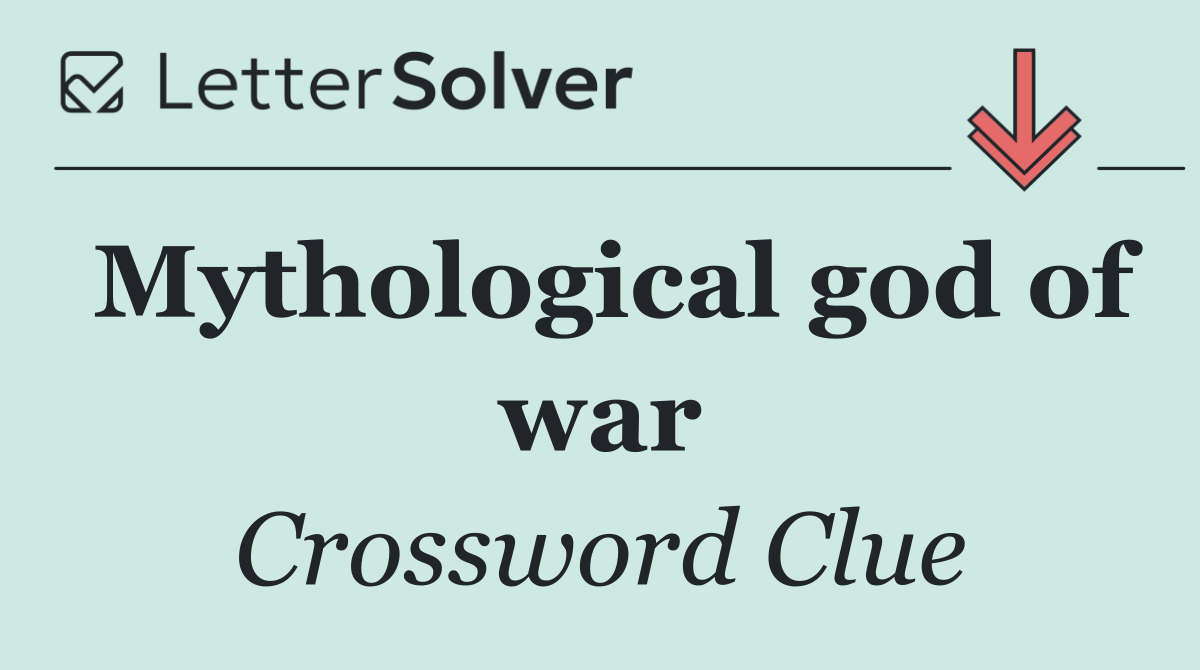 Mythological god of war