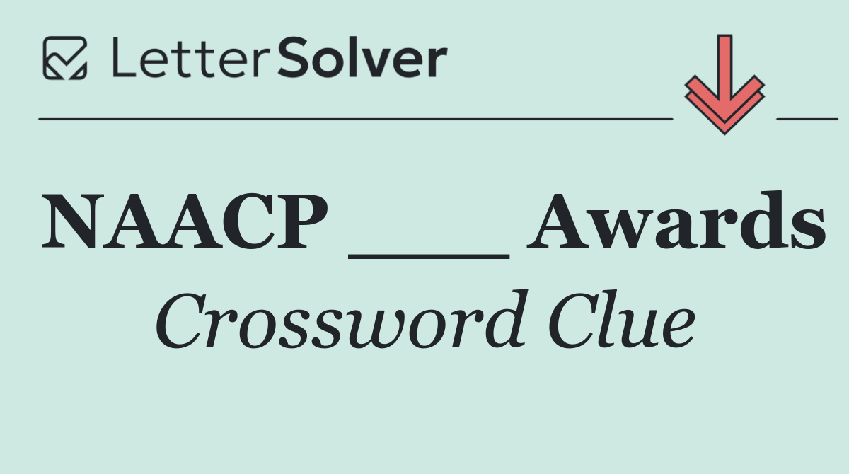 NAACP ___ Awards