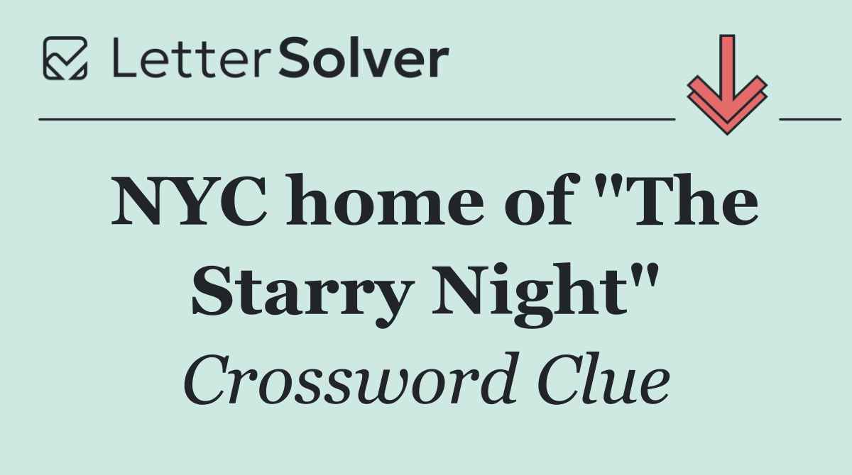 NYC home of "The Starry Night"