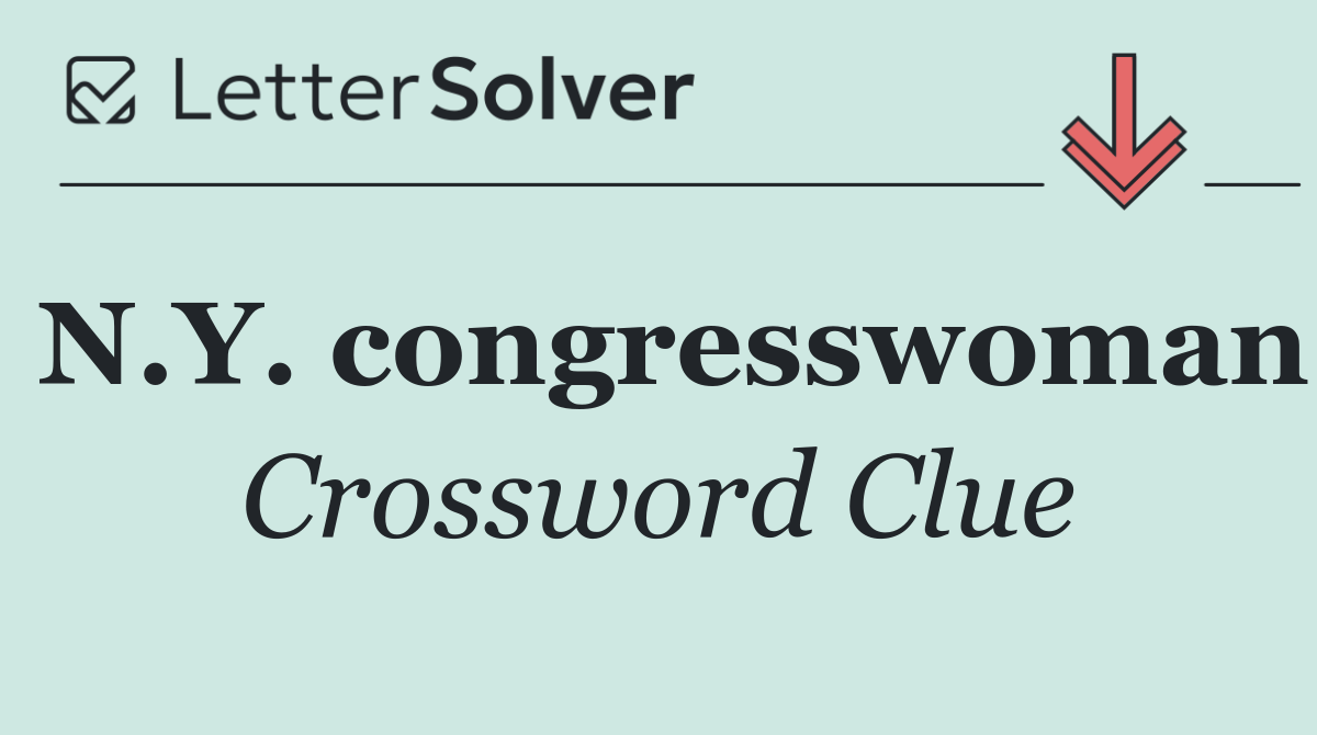 N.Y. congresswoman