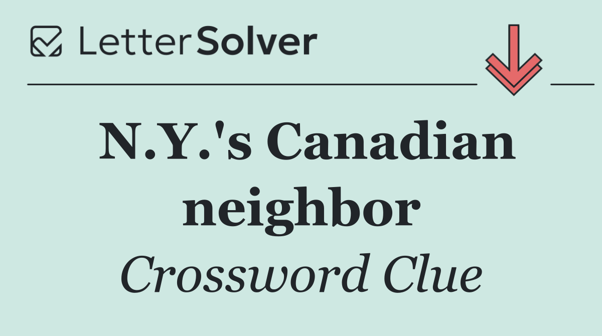 N.Y.'s Canadian neighbor