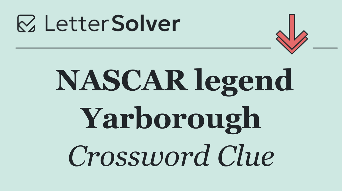 NASCAR legend Yarborough