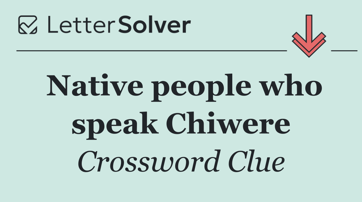 Native people who speak Chiwere