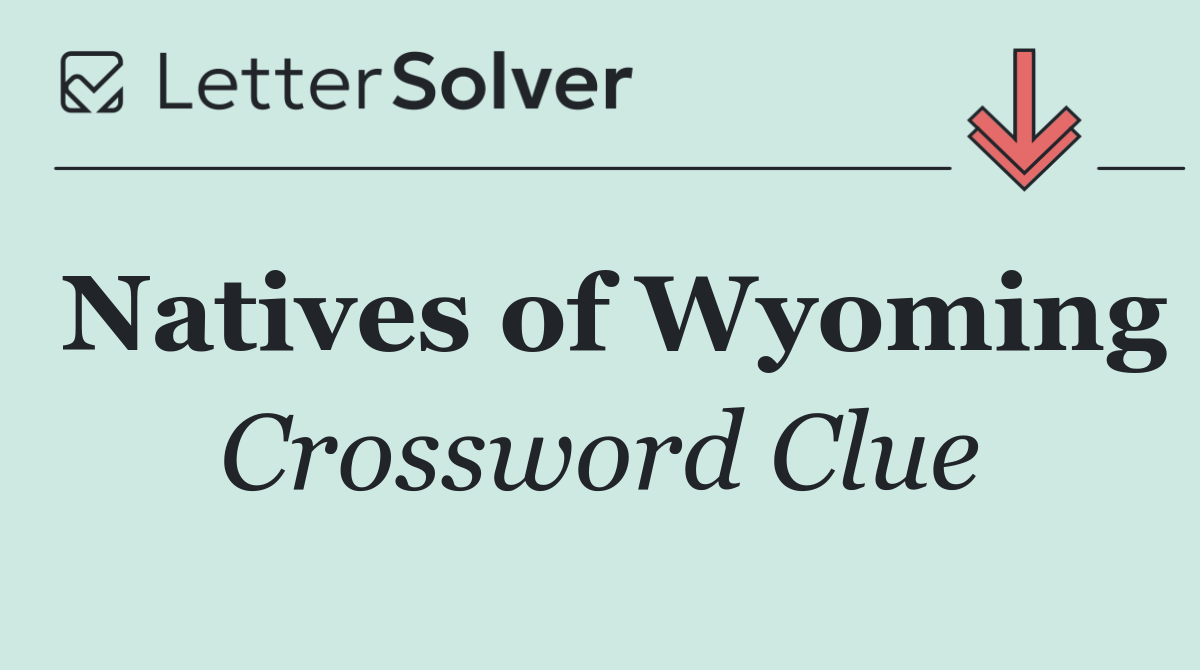 Natives of Wyoming
