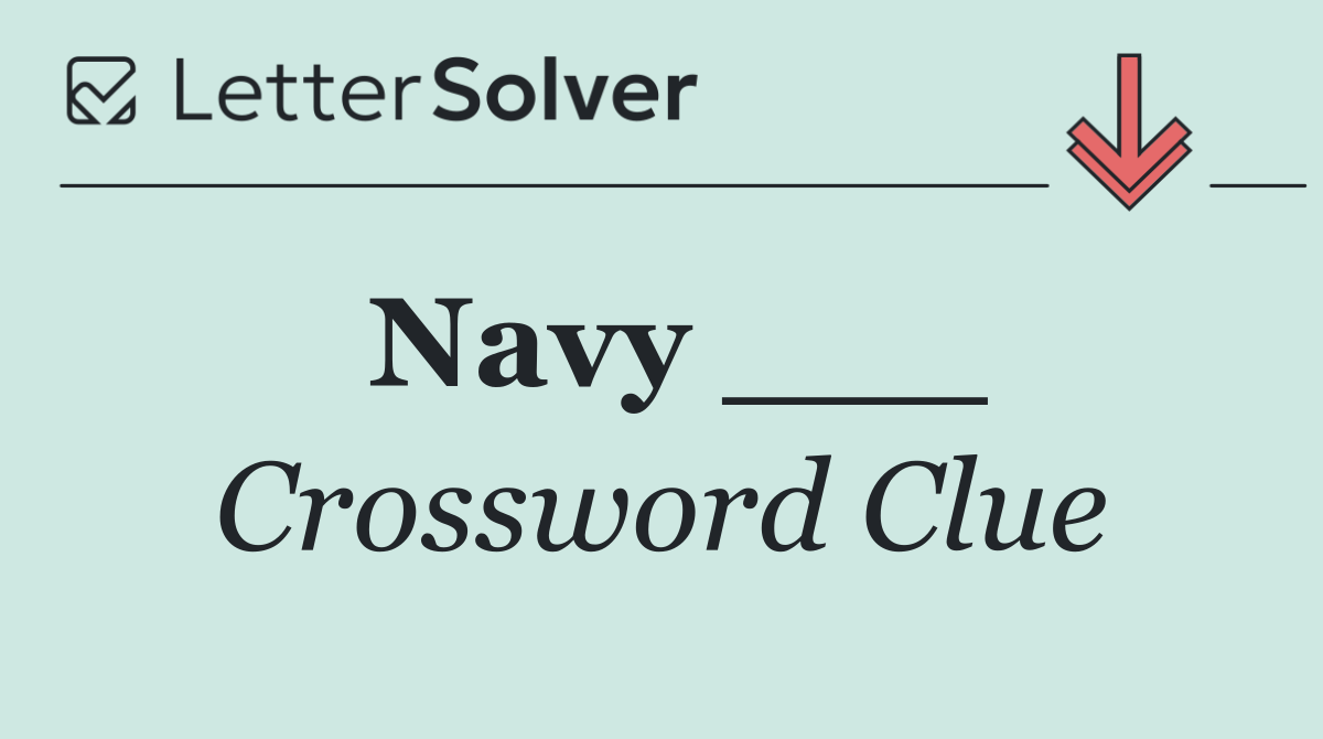 Navy ___