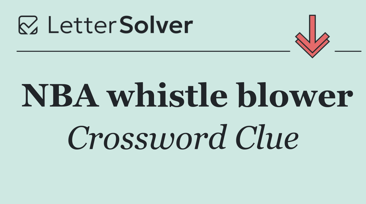 NBA whistle blower