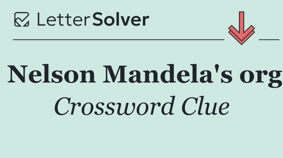 Nelson Mandela's org