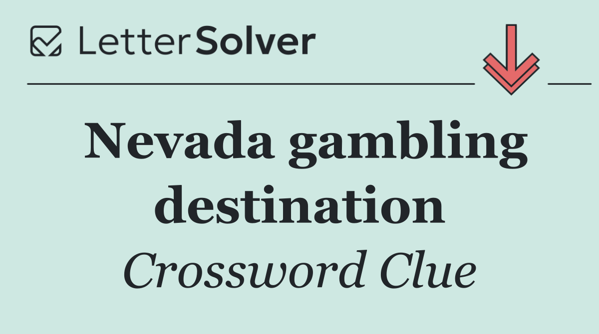 Nevada gambling destination