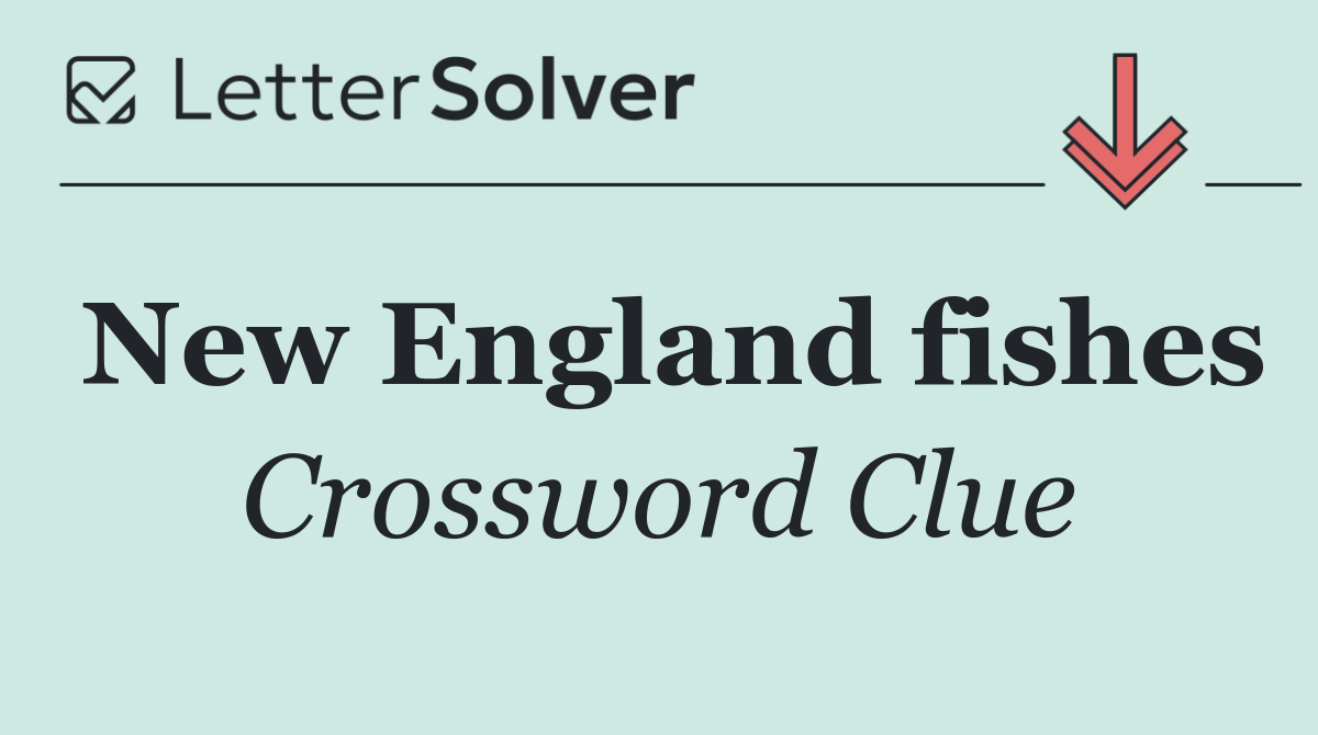 New England fishes