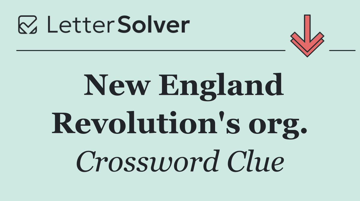 New England Revolution's org.