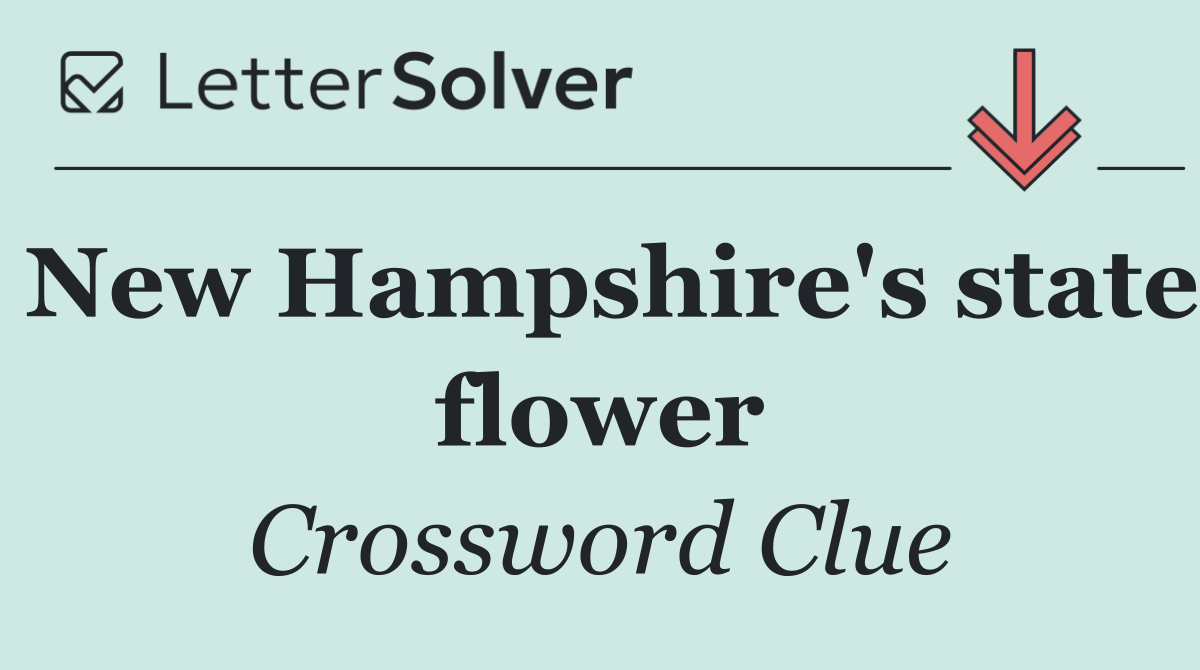 New Hampshire's state flower