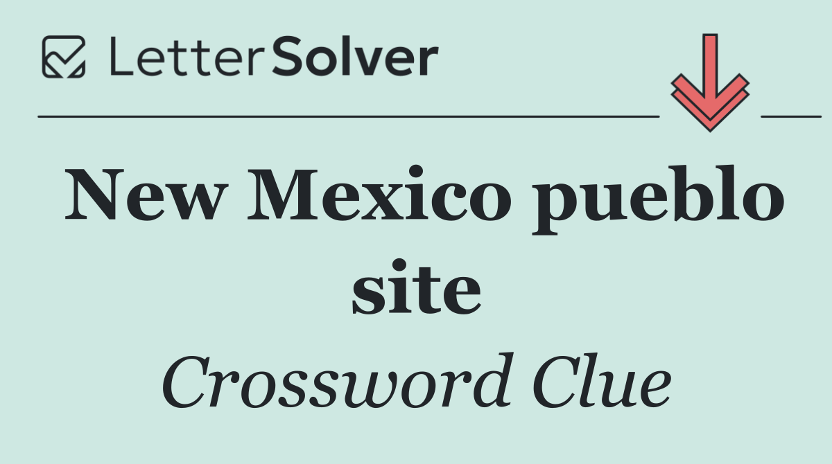 New Mexico pueblo site