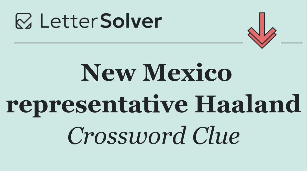 New Mexico representative Haaland