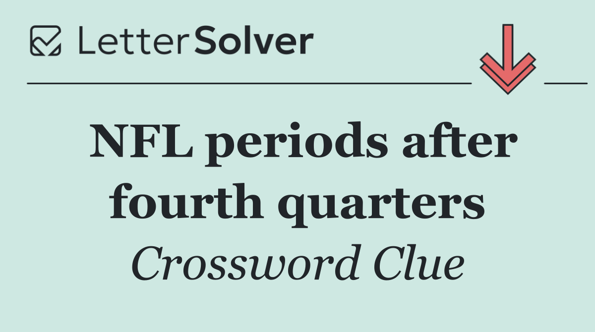 NFL periods after fourth quarters