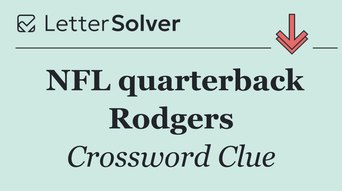 NFL quarterback Rodgers