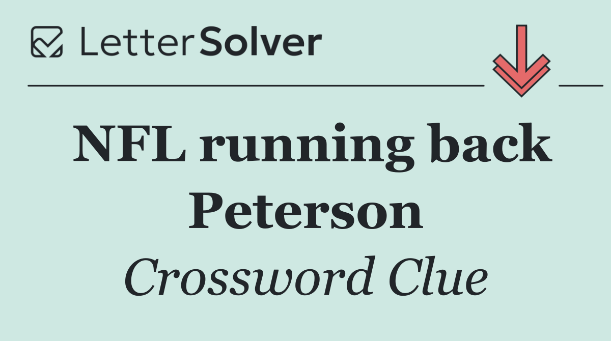 NFL running back Peterson