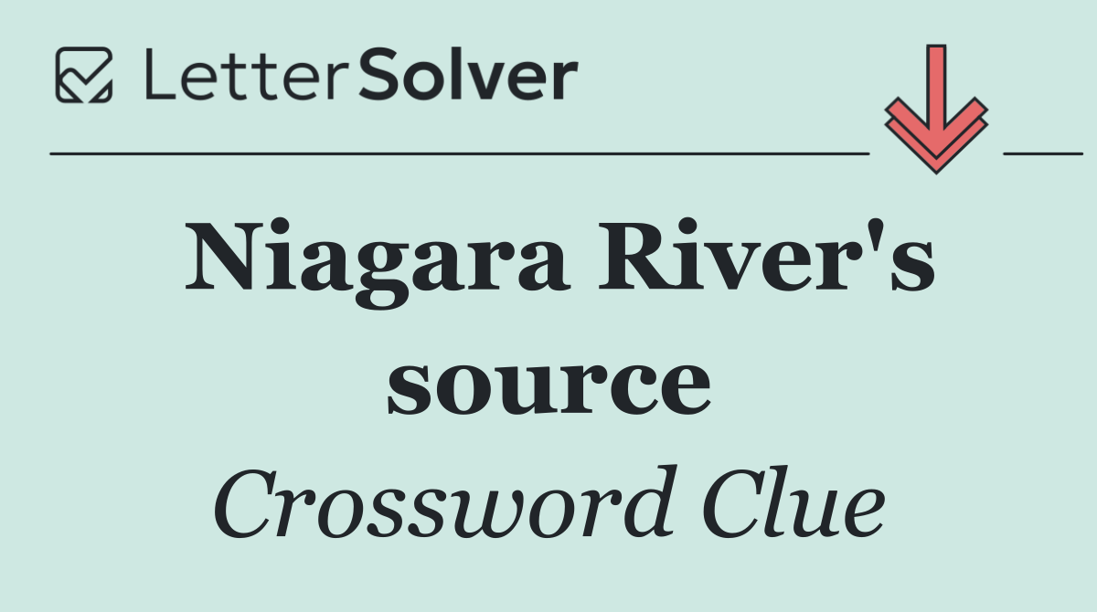 Niagara River's source