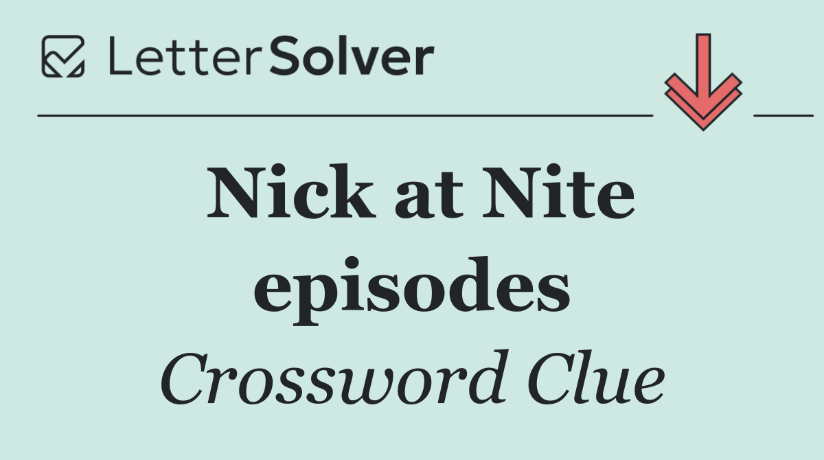 Nick at Nite episodes