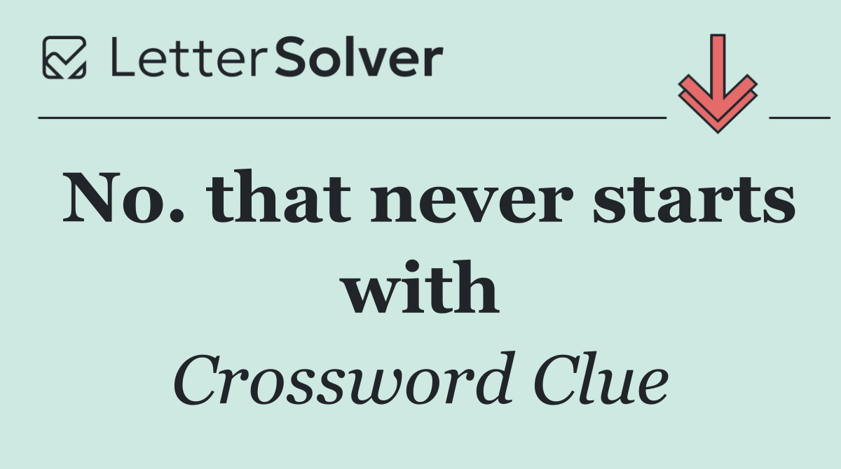 No. that never starts with