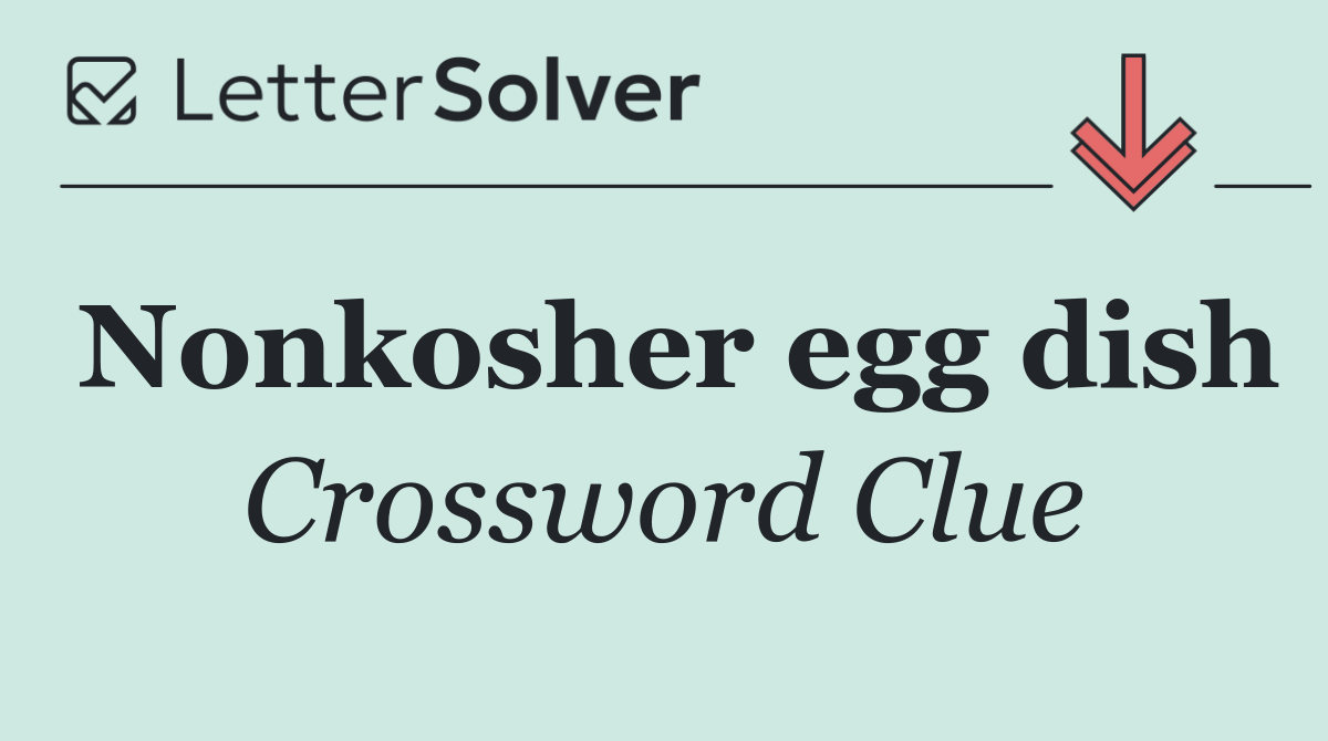 Nonkosher egg dish