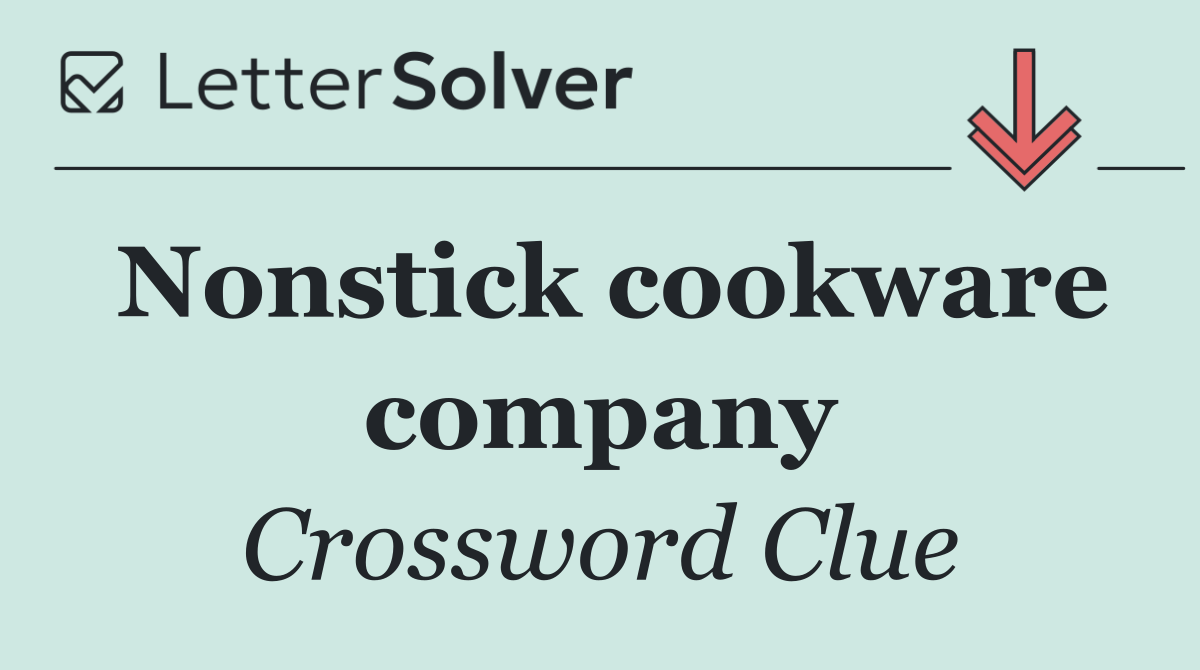 Nonstick cookware company