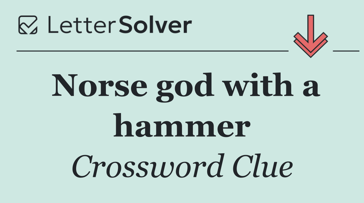 Norse god with a hammer