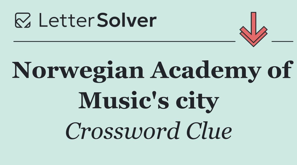 Norwegian Academy of Music's city