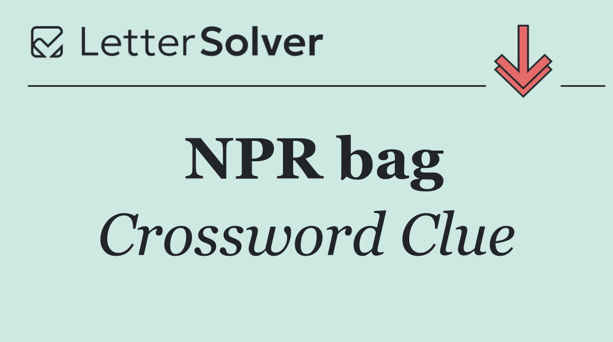 NPR bag