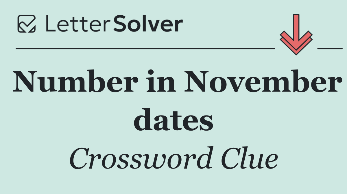 Number in November dates