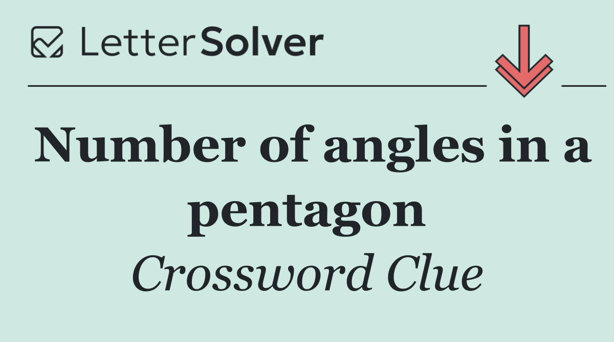 Number of angles in a pentagon