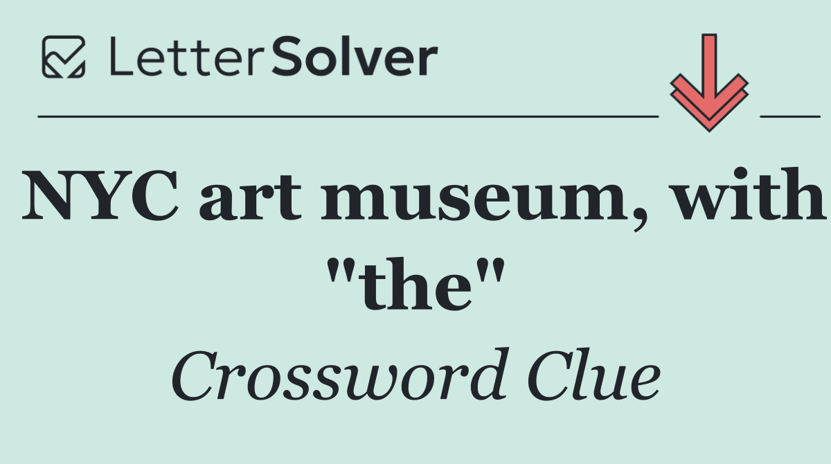 NYC art museum, with "the"