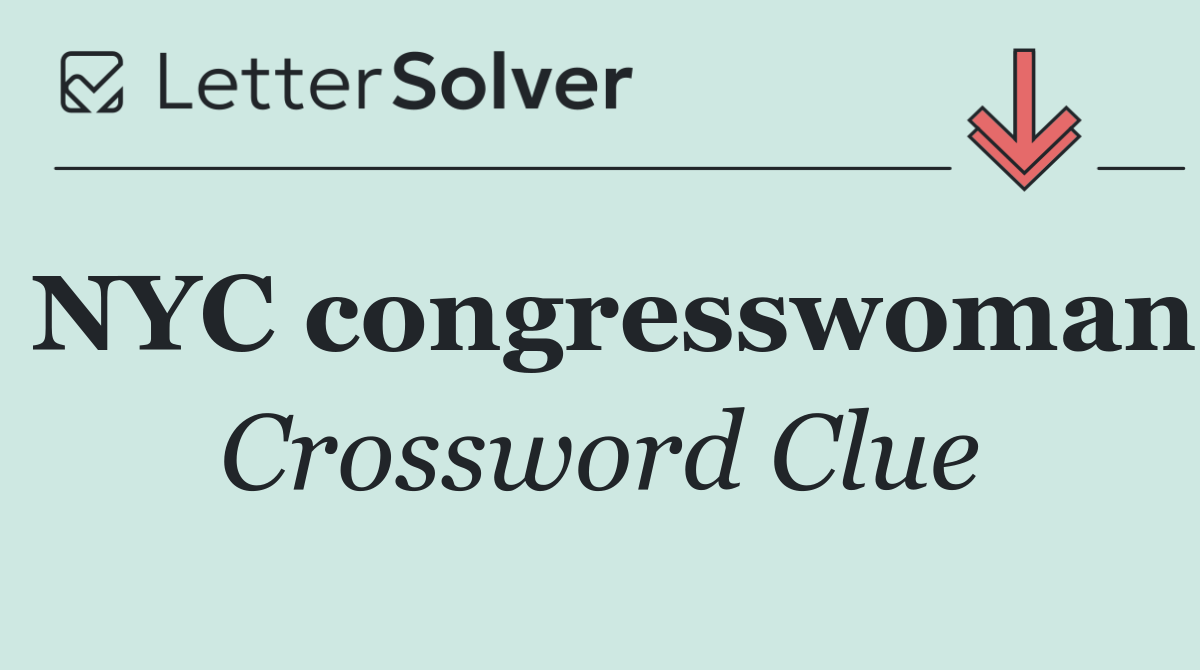 NYC congresswoman