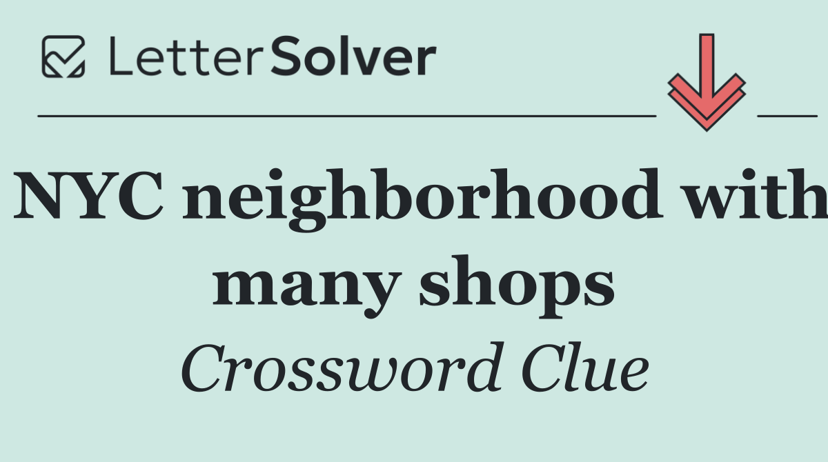 NYC neighborhood with many shops