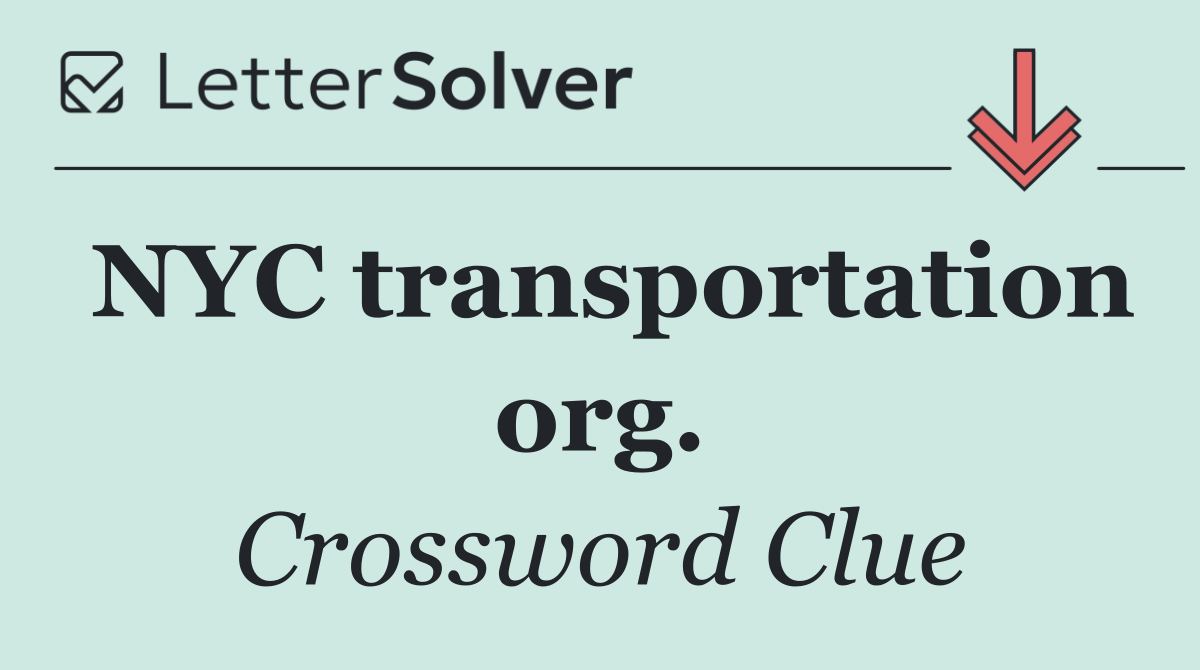 NYC transportation org.