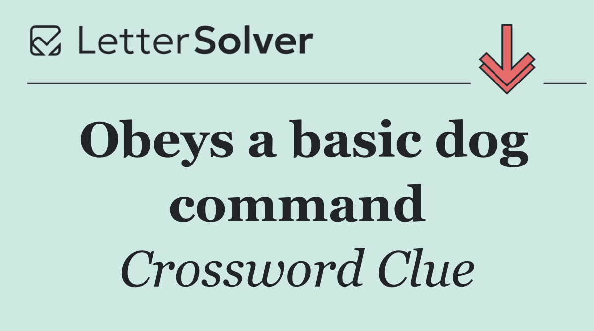 Obeys a basic dog command