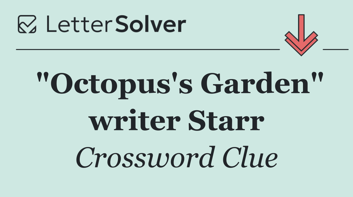 "Octopus's Garden" writer Starr
