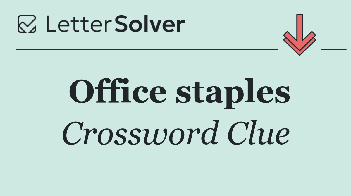 Office staples