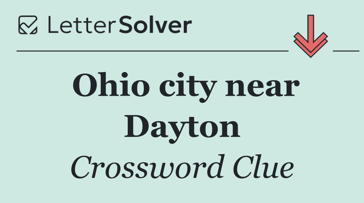Ohio city near Dayton