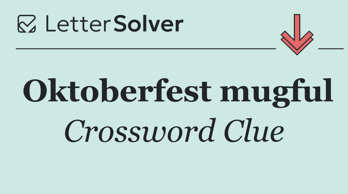 Oktoberfest mugful