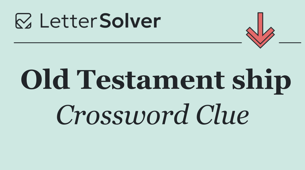 Old Testament ship