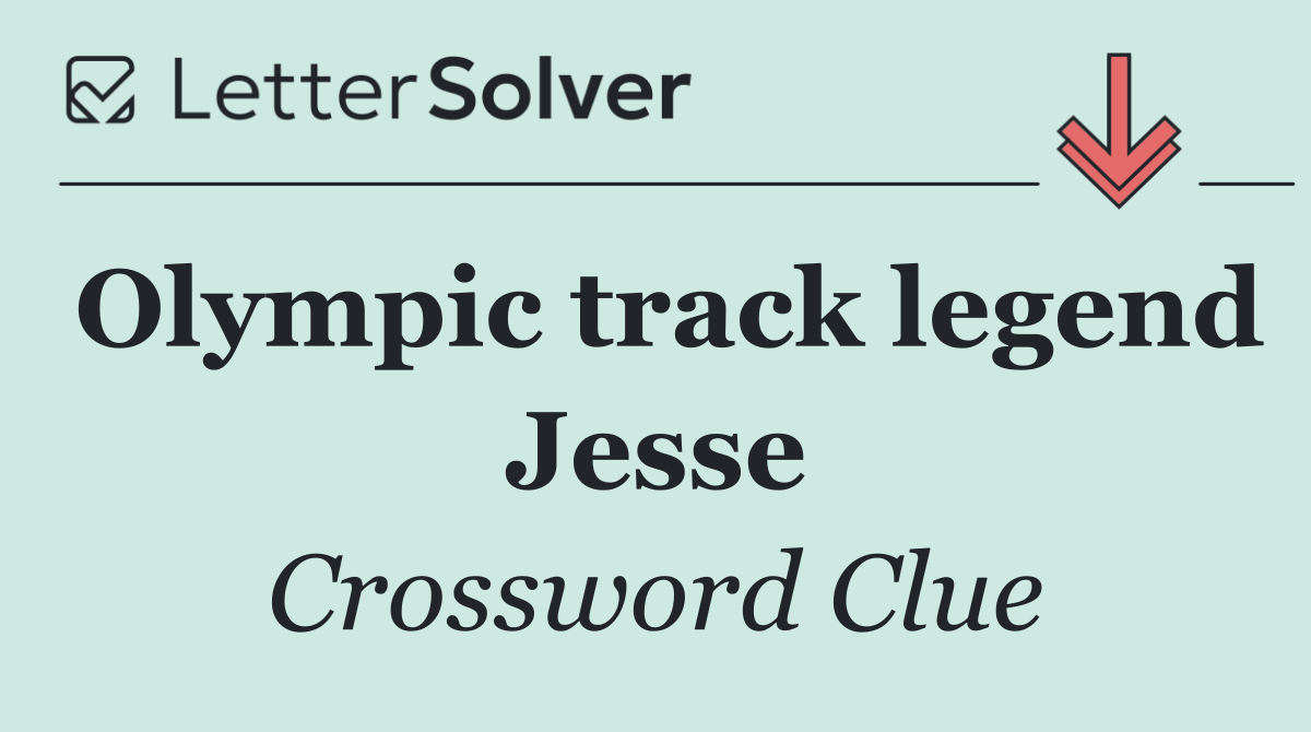 Olympic track legend Jesse