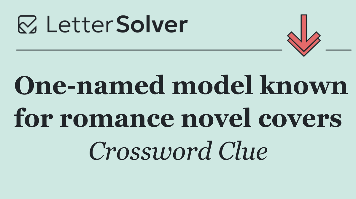 One named model known for romance novel covers