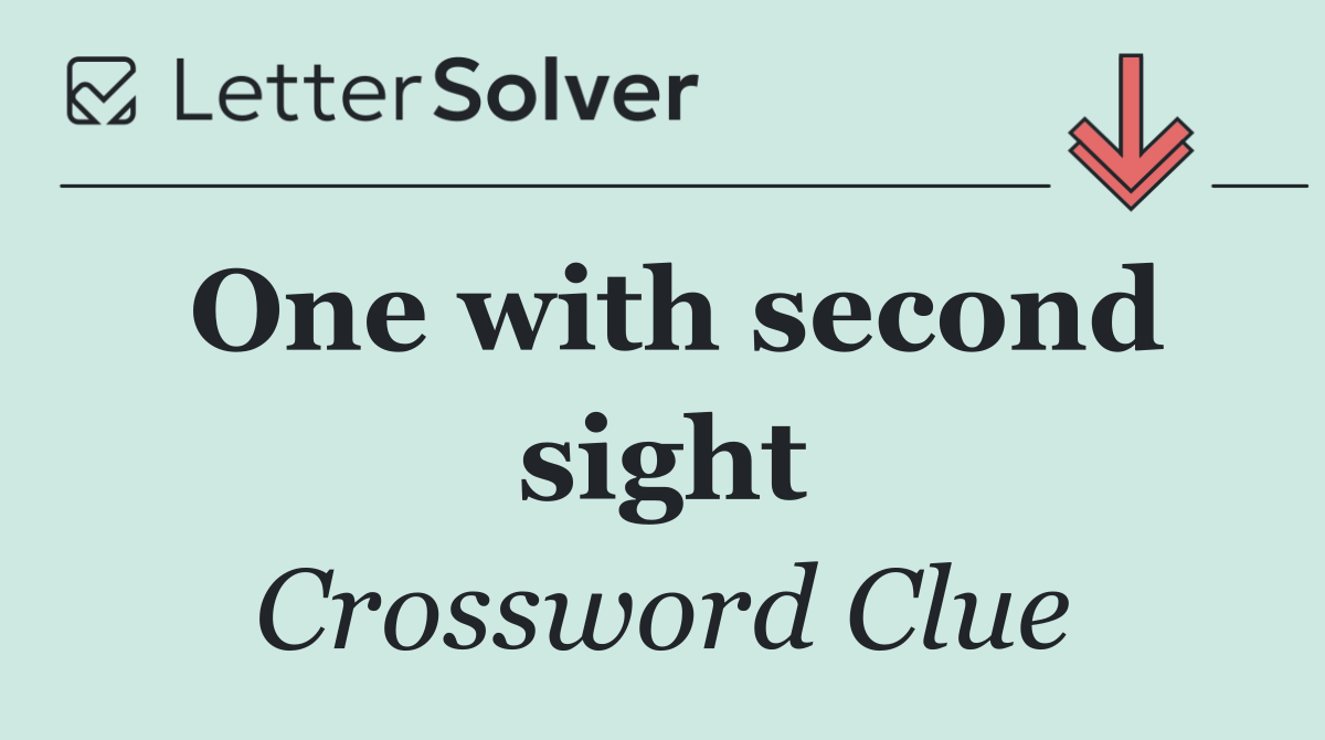 One with second sight
