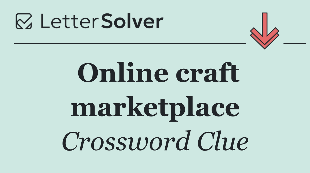 Online craft marketplace