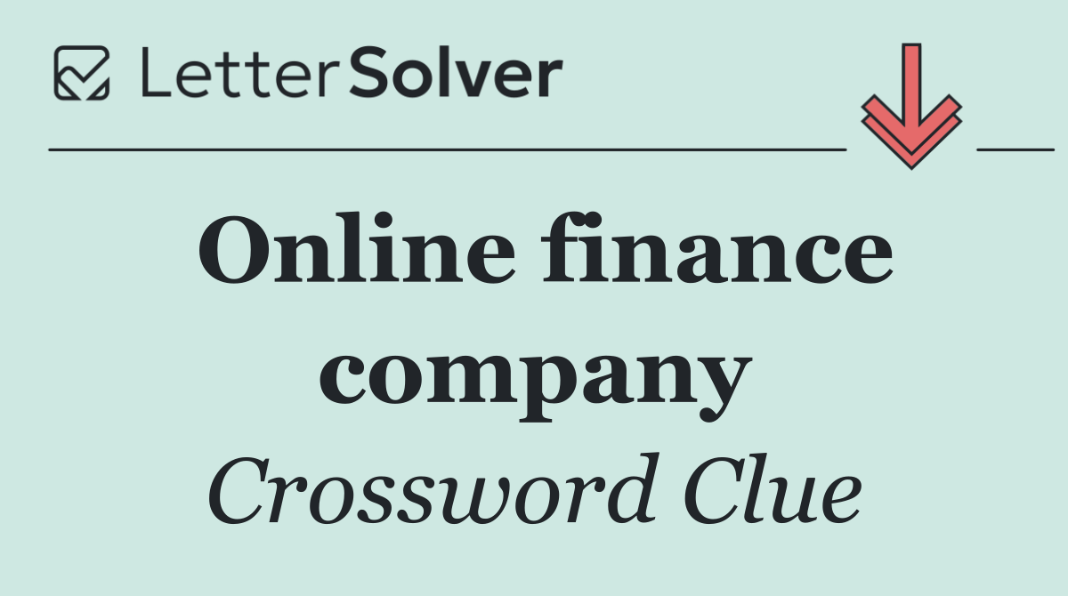 Online finance company