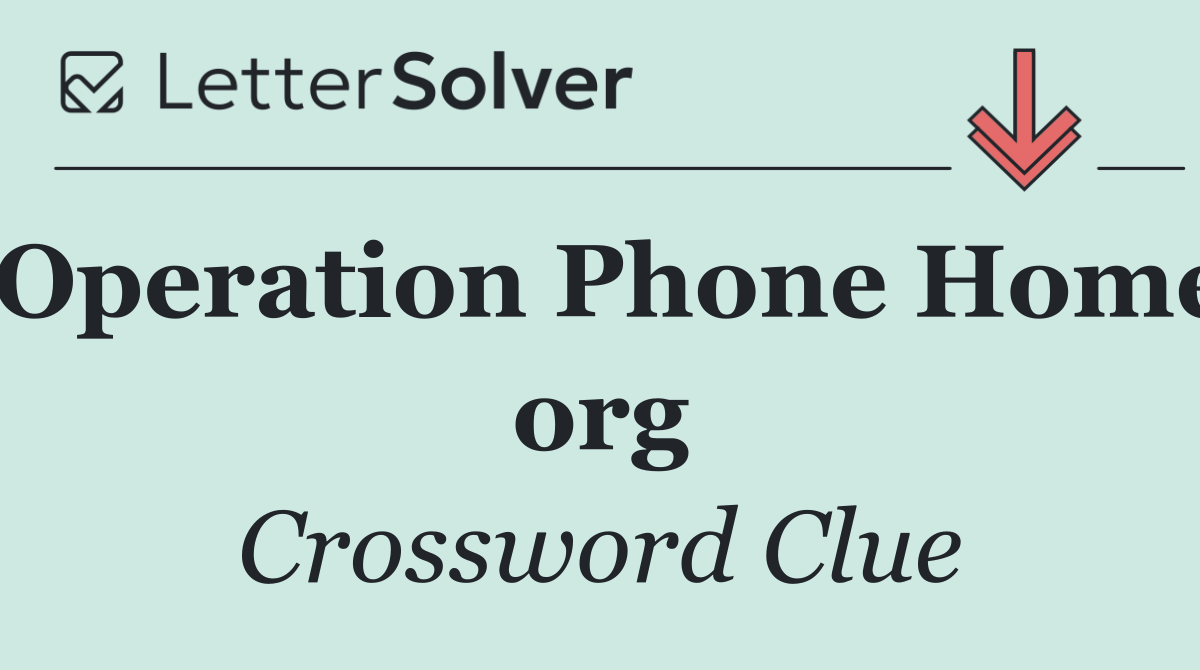Operation Phone Home org