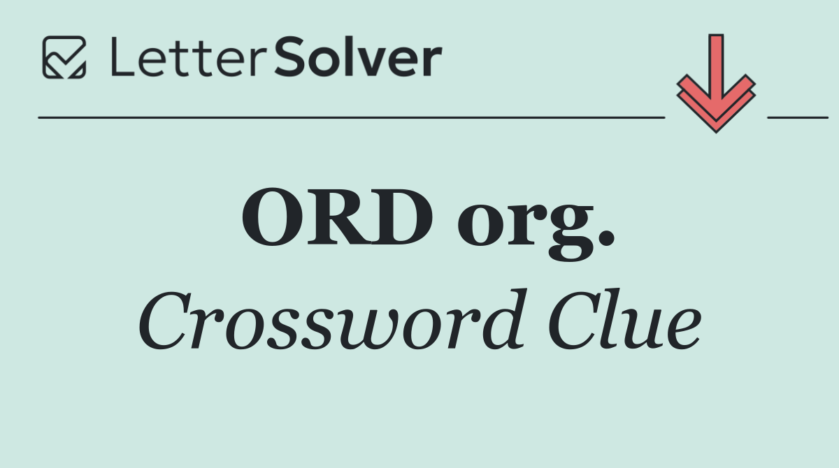 ORD org.