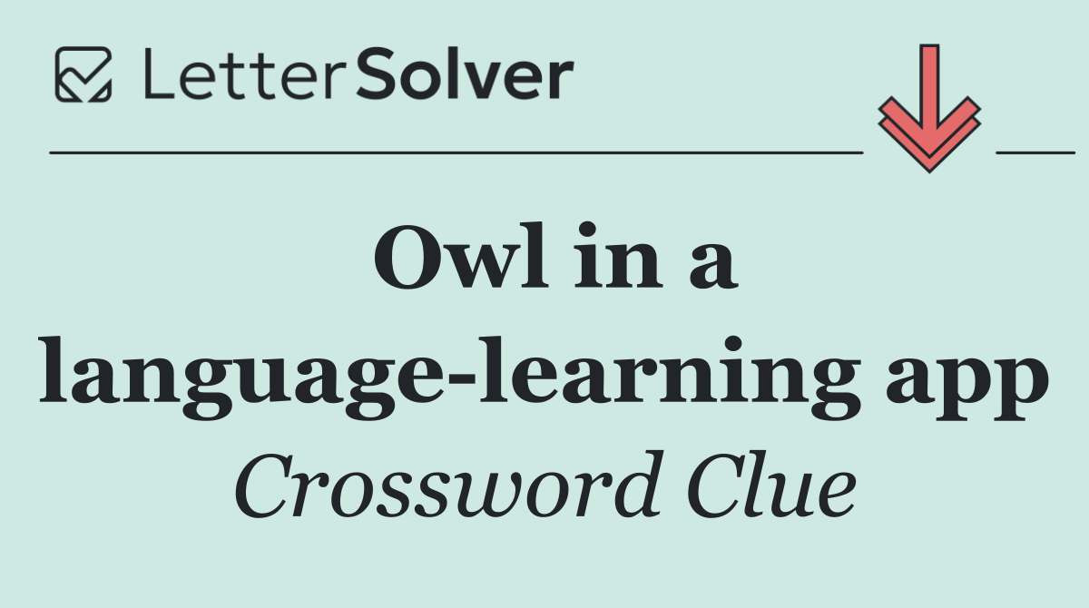 Owl in a language learning app