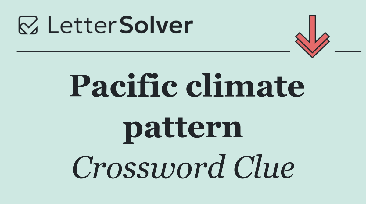 Pacific climate pattern